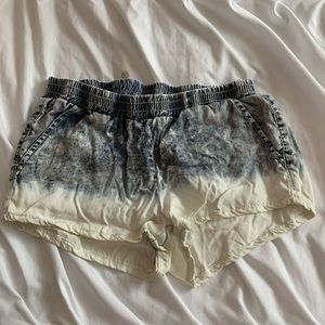 acid wash soft shorts